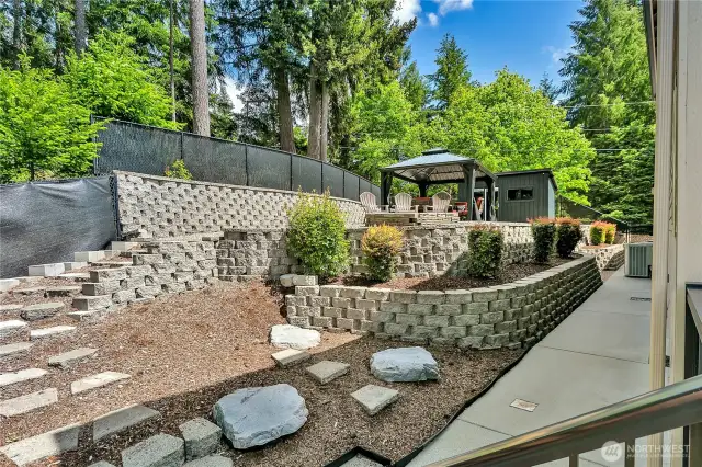 Low maintenance landscaping so you can enjoy the lake