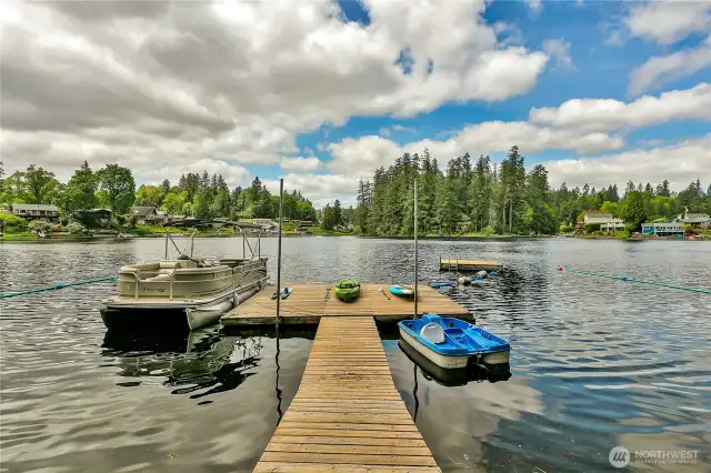 Dock for water toys and boats
