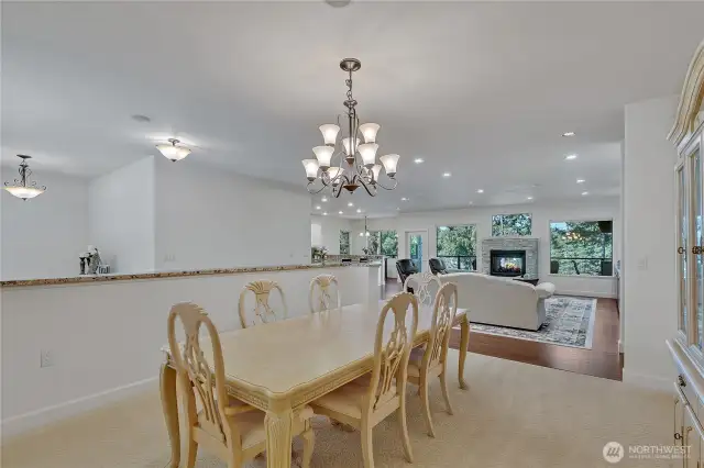 Formal dining nice and open