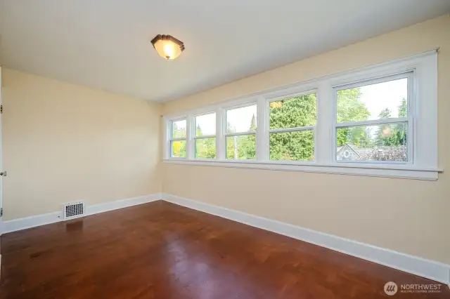 Finally, Bedroom #5 with large walk-in closet and fabulous backyard views! Stunning and serene!