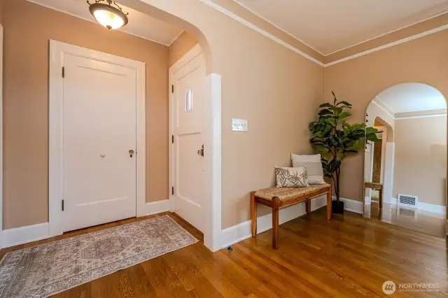 Large closets are found throughout the home, providing great storage options at every turn! Love the elegant plaster walls, the picture rail moldings and built-ins in every room!