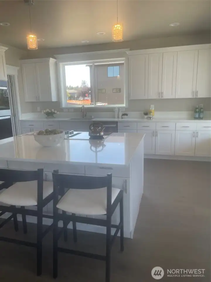 view of kitchen staged