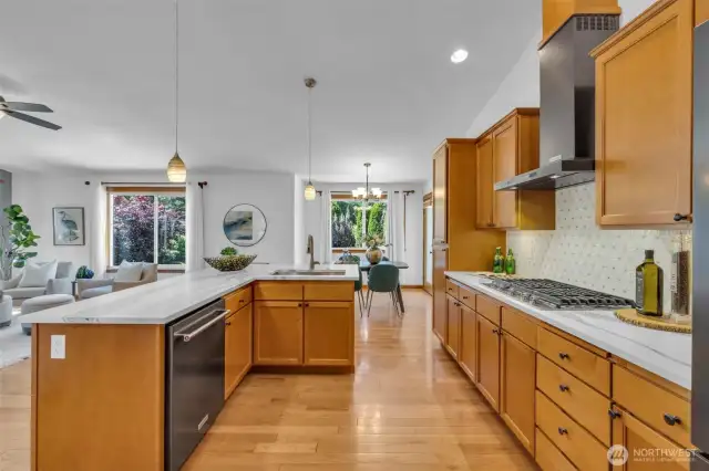 This gorgeous kitchen is truly the heart of the home