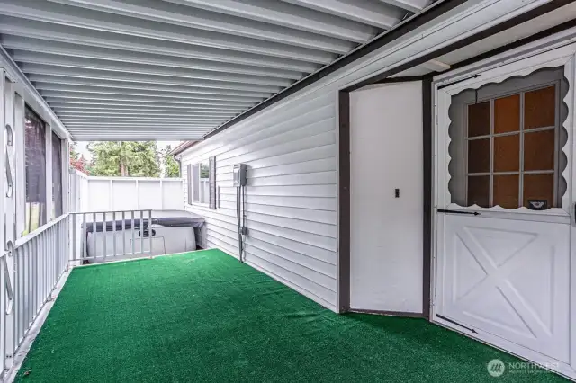 Nice covered porch