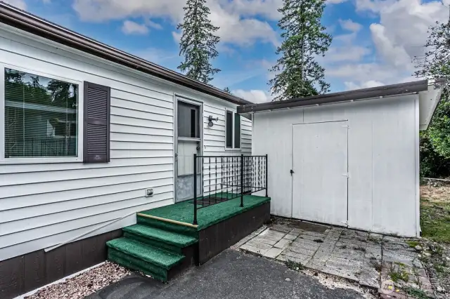 Back Stairs and LG Shed