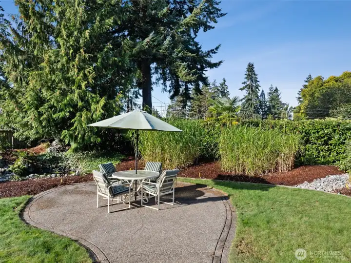 Concrete patio - low maintenance