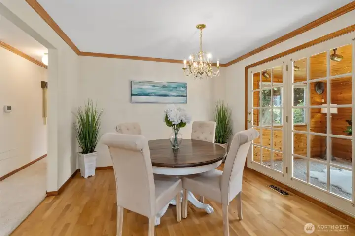 Formal dining room, with flex-room/office off the back.