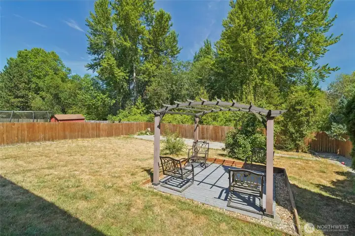 Large fully fenced back yard.