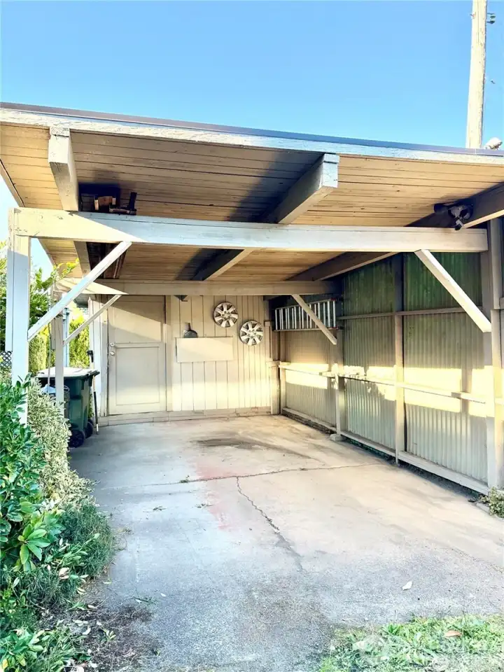 Carport with Storage