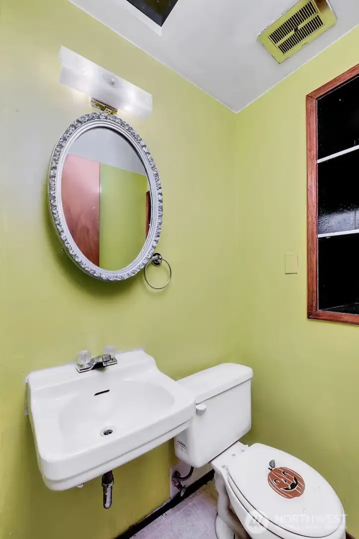 Main floor half bath