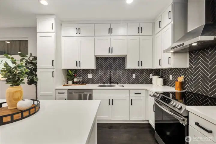 Modern kitchen with designer finishes