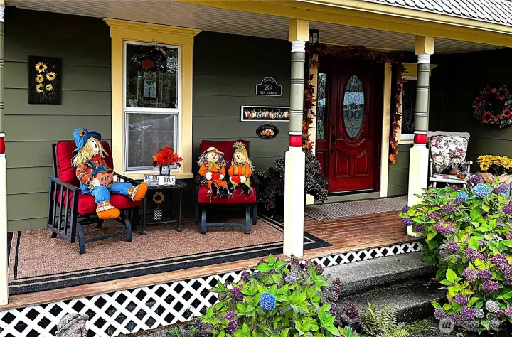 Welcoming front porch