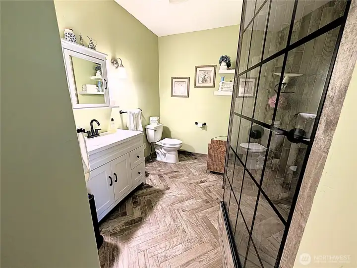 Custom waterproof flooring system.