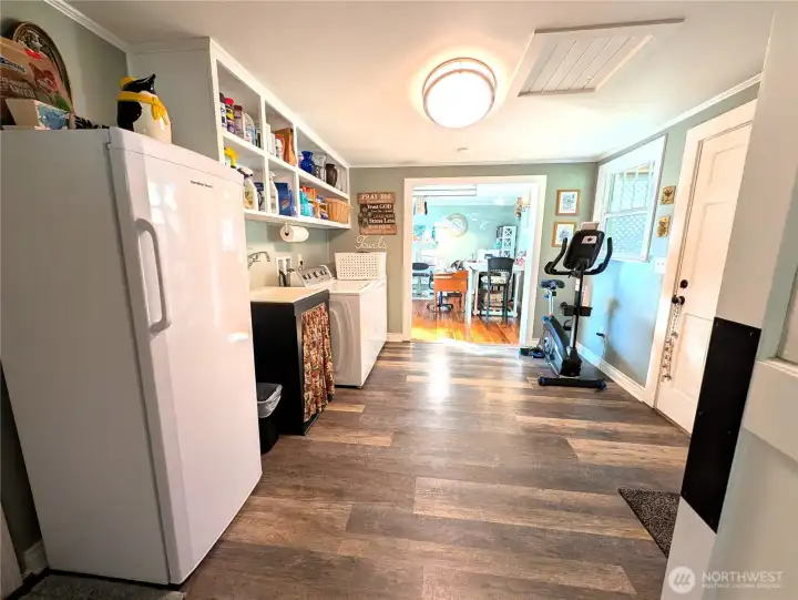 Spacious laundry/utility area with tons of storage