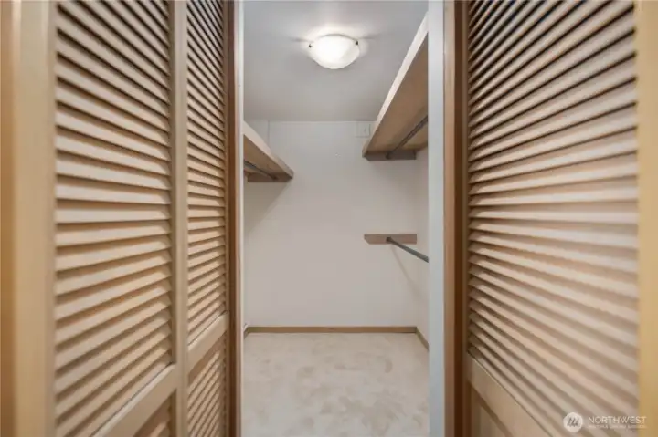 Primary closet