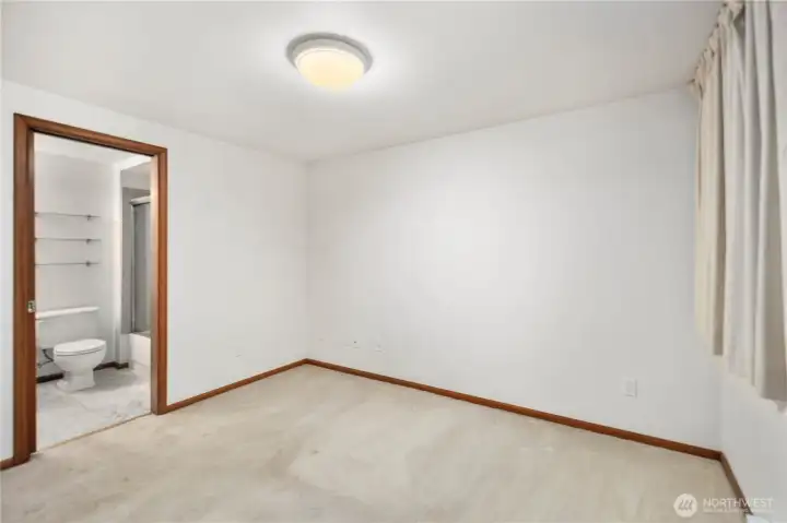bedroom #2 with bathroom entrance