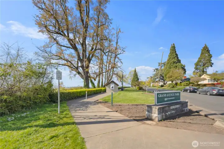 walk to Grand Ave Park and cross the pedestrian bridge to all the waterfront has to offer!