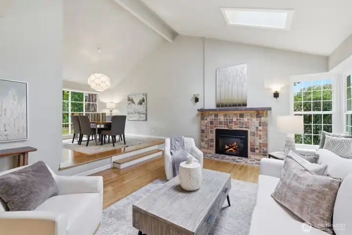 Living + dining area