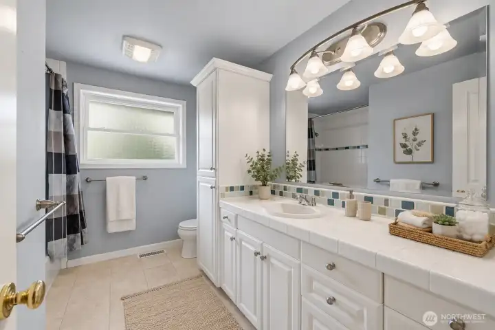 Bathroom - upper level (virtually staged)