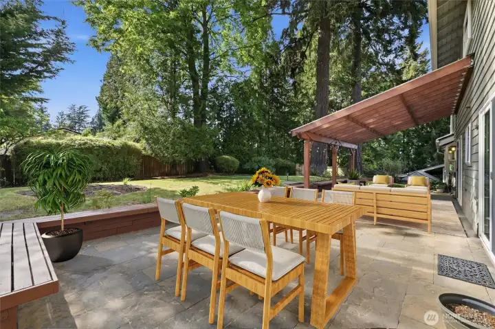 Patio + Fenced Backyard