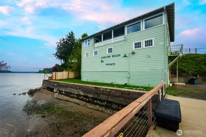 The clubhouse is a great gathering place. There are activities here like crafting classes, exercise, coffee klatch and more
