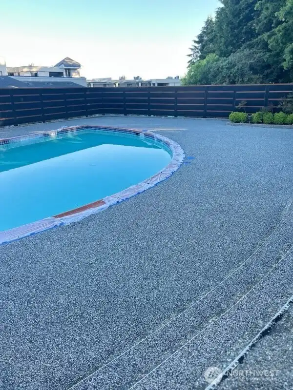 A new surface called EcoPave has just been applied to the pool area and will also be on all major walkways throughout the complex.