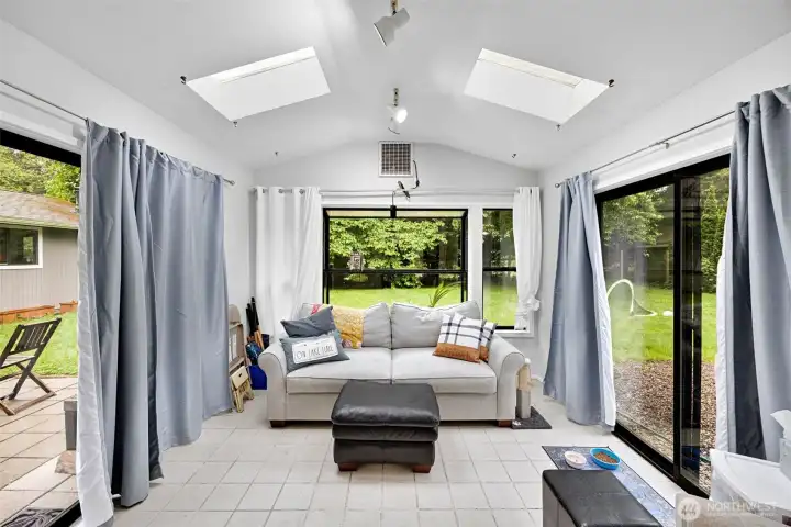 Sunroom addition would be perfect for plants, hobby room, office, peaceful nook