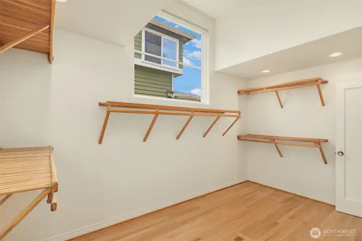 Extra large closet on the main floor