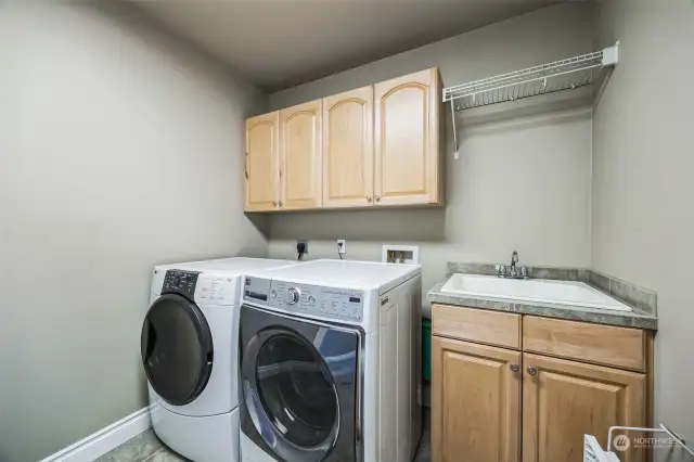 Upstairs laundry room