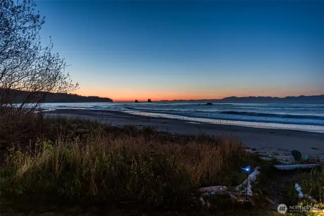 Sunset view from property
