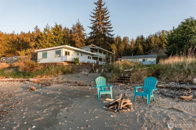 View of property from beachfront