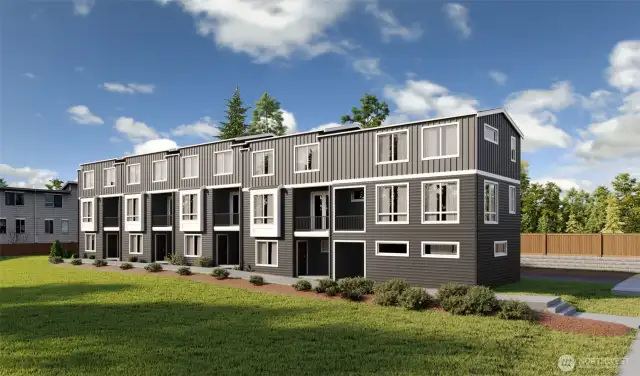 IMAGE IS A RENDERING Photographs are for illustrative purposes only. Features, finishes, interior/exterior colors, landscaping and floorplan shown may vary from actual homes built.