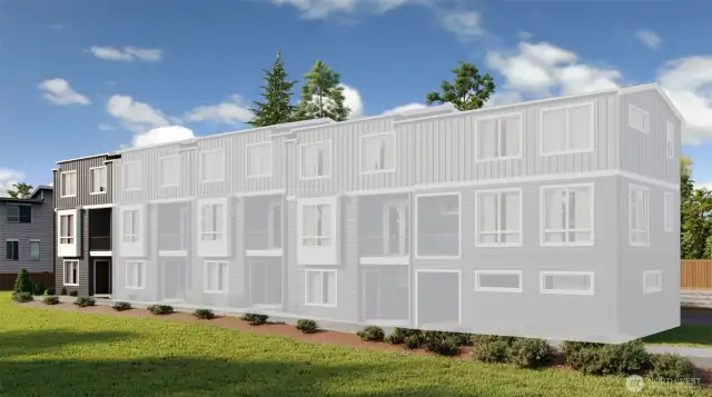 IMAGE IS A RENDERING Photographs are for illustrative purposes only. Features, finishes, interior/exterior colors, landscaping and floorplan shown may vary from actual homes built.