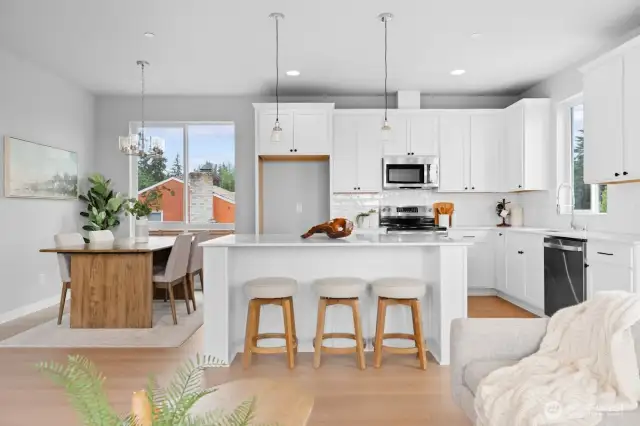 Photographs are for illustrative purposes only. Features, finishes, interior/exterior colors, landscaping and floorplan shown may vary from actual homes built.