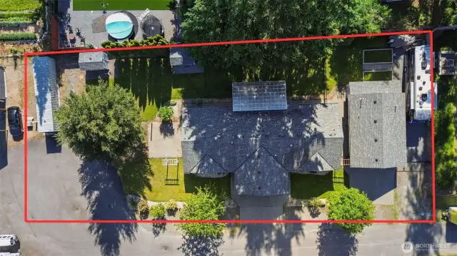 Lights and cameras enhance the property’s functionality and security.