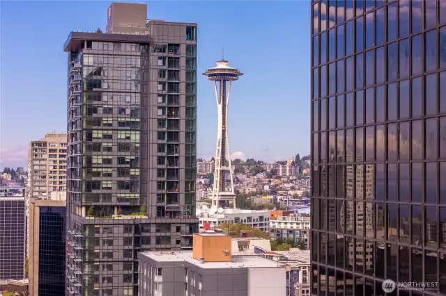 You can have this Full Space Needle view from your kitchen and livingroom!