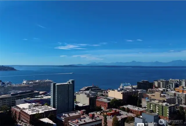 Watch the water activity while sipping your morning bev!