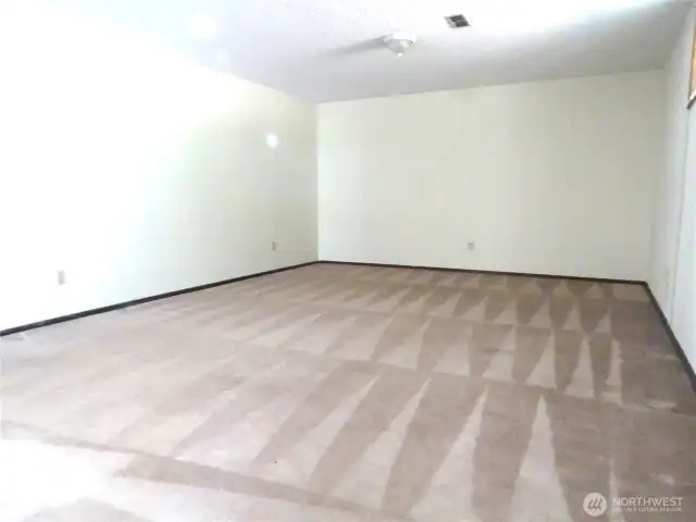 Great room on the lower level.  Endless possibilities for this huge space.