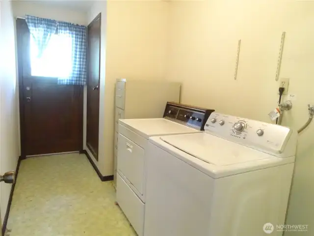Laundry room on the main floor.
