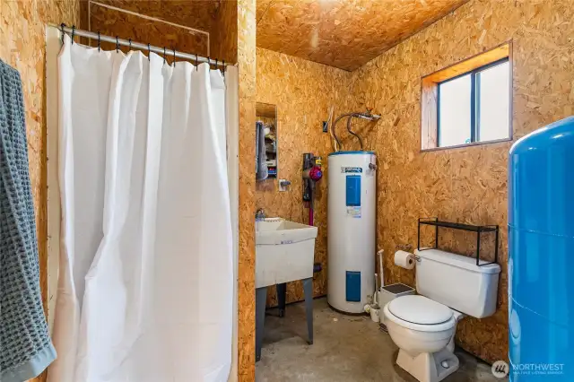 3/4 bathroom in the shop