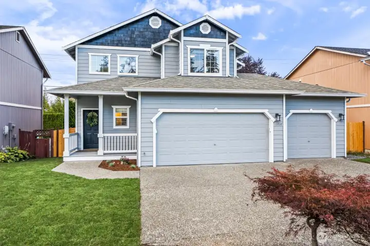Fresh paint and landscaping