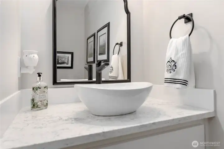 Hall bathroom on main level