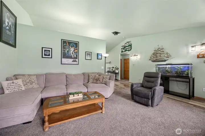 Living room into the hallway