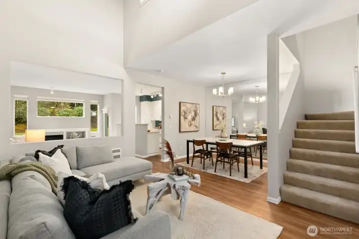 All main level rooms are connected.