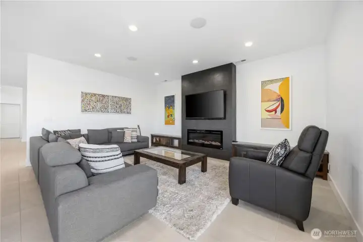 Ample space for seating.