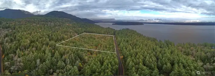 Paved road with power for easy access to the site.