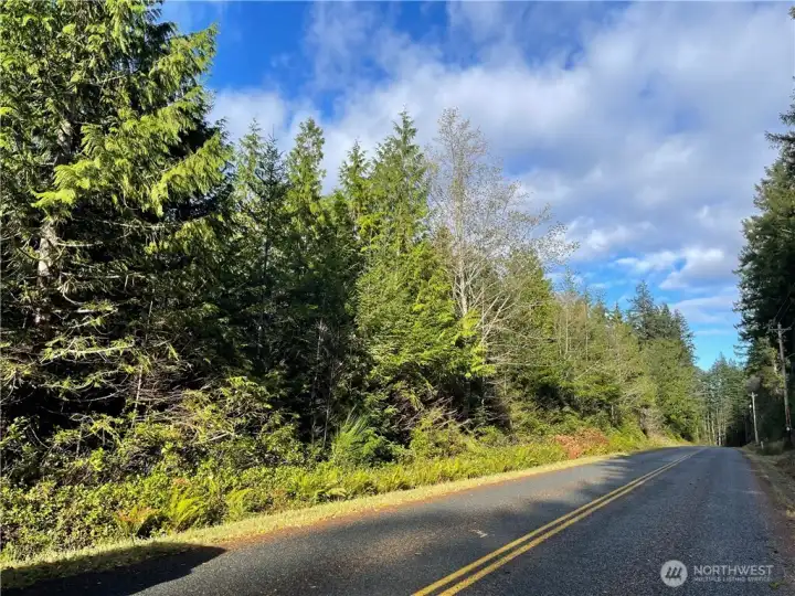 Road view of the property.