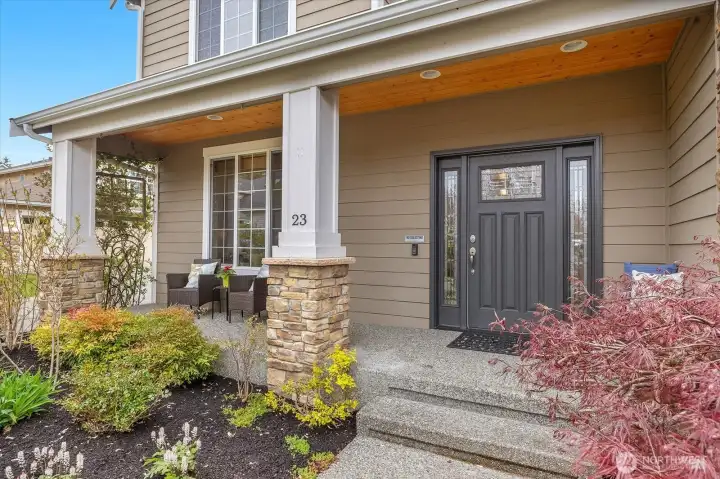 The home features beautiful architectural accents and the millwork inside is absolutely stunning.