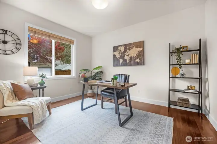 The 4th bedroom/den flex room is located on the main floor.