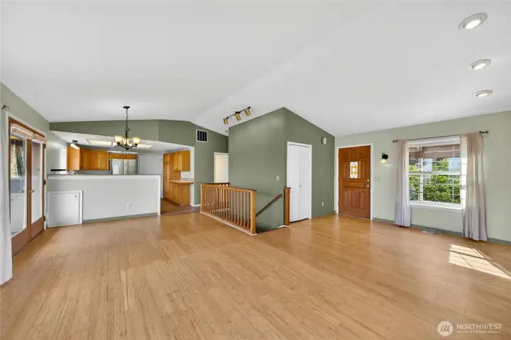 Looking back at front door.